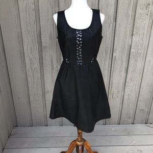 TCEC Faux Leather Mini Dress